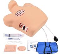 Modelo de entrenamiento de toracocentesis, simulador de drenaje torácico cerrado para manejo de neumotórax, maniquí de educación médica para entrenamiento de habilidades clínicas