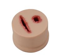 Modelo de entrenamiento de torniquete, simulación 2 en 1 para el cuidado de heridas para control de hemorragias y ejercicios de sutura, ideal para cursos de entrenamiento de primeros auxilios