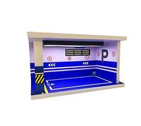 ＡＷＨＡＯ Modelo de Escena de Estacionamiento 1:24, Modelo de Estacionamiento DIY, Modelo de Escena de Exhibición de Coche, Azul, 27cmx16.3cmx14.4cm