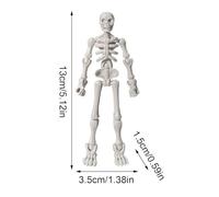 Modelo De Esqueleto De Halloween: Figura De Hueso Móvil, Decoración De Escritorio, De Anatomía Humana, Coleccionable Educativo, Exhibición Espeluznante De Oficina En Casa, Juguete Para Interior