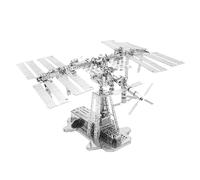 Modelo de Estación Espacial Internacional, Kit de Modelo de Metal de la Estación Espacial ISS, Kits de Modelo de Metal 3D para Construir para Adultos, Estación Espacial Modelo Astronautas Lodge