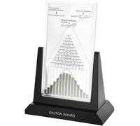 Modelo de experimento de tablero Galton, modelo de demostración de probabilidad con curva de campana, herramienta de enseñanza de distribución normal, kit práctico de aprendizaje física(6.7*4.7*3.3in)