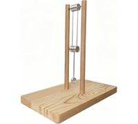 Modelo De Física De Péndulo Doble del Caos De Madera, Decoración De Escultura De Escritorio For Regalo