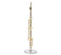 Modelo de Flauta en Miniatura, Instrumento Musical Artesanal, Hecho a Mano y Bellamente Pintado, Gran para Entusiastas de la Música