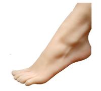 Modelo de fútbol 1 modelo de pie femenino, vasos sanguíneos silicona líquida, arrugas visibles en la suela for práctica dibujo, exposición, tiro joyería Mostrar arte(Built-in bone,Right)