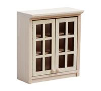 Modelo de gabinete de casa pequeña, modelo de madera maciza para casas de muñecas, dormitorio, sala de estar, accesorio de muebles realistas, gabinete hecho a mano para decoraciones de casa pequeña