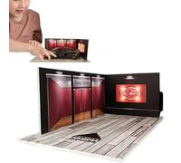 Modelo De Garaje De Estacionamiento - Garaje Subterráneo Modelo De PVC para Coche A Escala 1:24 | Características De Luz Cálida Y Que No Se Deforman | Ideal para Escenas De Transmisión En Y Uso D