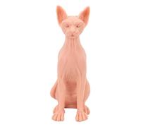 Modelo de Gato sin Pelo de Silicona, muñeco Realista Realista, decoración de Gato, Accesorio para fotografía, decoración del hogar, Adorno Suave e Inodoro de 32cm