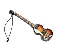 Modelo de Guitarra eléctrica en Miniatura, decoración de Guitarra de Madera Hecha a Mano, artesanía Detallada Realista, para Amantes de la música, Fiesta de cumpleaños de (13)