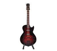 Modelo de guitarra en miniatura, modelo de guitarra réplica clásica de 14 cm con soporte y estuche Modelo de instrumento Adornos de Navidad Decoración del hogar (modelo de 18cm)