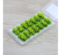 Modelo de hierba de flores para paisaje en miniatura, complemento ideal para terrenos de juegos de guerra, dioramas y diseños de tren (amarillo canola)