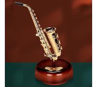 Modelo De Instrumento Musical Hermosos Adornos De Saxofón Modelo Caja De Música Caja De Música Modelo Adornos Regalos