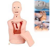 Modelo de intubación con sonda gástrica, maniquí de entrenamiento multifuncional, modelo avanzado para el cuidado de sonda nasogástrica y tráquea, modelo de traqueotomía con lavado gástrico para enf