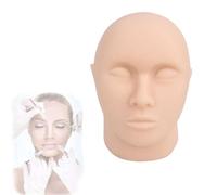 Modelo de inyección de cabeza de silicona, inyección facial de maniquí for enseñanza de microplásticos (sin huesos), for entrenamiento de inyección for esteticistas, cirujanos plásticos