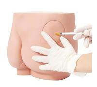 Modelo de Inyección Glútea KDJFS con Piel Extraíble y Módulo Rectal, Simulador de Práctica Intramuscular Educativo