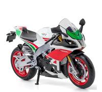 Modelo de Juguete 1:12 para Aprilia RSV4 RR1000 Miniatura De Carreras para Super para Sport Colección Regalo Moto Juguete Metal Fundido A Presión(White)