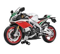 Modelo de Juguete 1:12 para Aprilia RSV4 RR1000 - Motos De Carreras Colección Maquetas Aleación Coche Juguete Regalo(White)