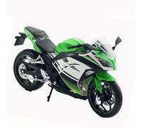 Modelo de Juguete 1:12 para Kawasaki para Ninja 250 Colección De Regalos con Sonido E Iluminación Carreras Moto Juguete Metal Fundido A Presión(Green White)