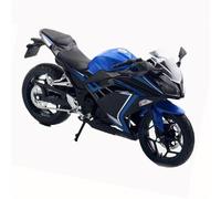 Modelo de Juguete 1:12 para Kawasaki para Ninja 250 Colección De Regalos con Sonido E Iluminación Carreras Moto Juguete Metal Fundido A Presión(BLU)