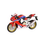 Modelo de Juguete Adornos De Colección Iluminables, Regalos, Escala 1:9, para Honda CBR 1000RR HRC, Modelo Motocicleta Carreras, Miniatura Fundida A Presión, Tamaño Grande(Rosso)