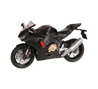 Modelo de Juguete Adornos De Colección Iluminables, Regalos, Escala 1:9, para Honda CBR 1000RR HRC, Modelo Motocicleta Carreras, Miniatura Fundida A Presión, Tamaño Grande(Nero)