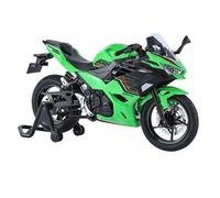 Modelo de Juguete Colección De Sonido E Iluminación Carreras, Regalo 1:12 para Kawasaki para Ninja 400 Moto Juguete Metal Fundido A Presión(Vert)