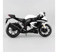 Modelo de Juguete Miniatura para Kawasaki ZX6R A Escala 1/12, Regalo De Colección Modelo Motocicleta Carreras Cross-Country Juguete Simulación Aleación(White)