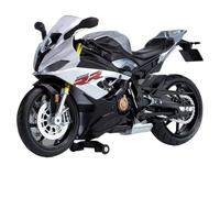 Modelo de Juguete Modelo De Motocicleta A Escala 1:12, Portátil, Carreras, Dedo, Simulación, Juguetes Colección para BMW S1000RR S 1000RR S1000 RR(Silver)