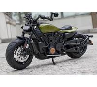 Modelo de Juguete Modelo De Motocicleta Carreras Aleación 1/12, Metal Fundido A Presión, Deportiva Calle, Juguete Regalo para Harley Sportster(Vert)