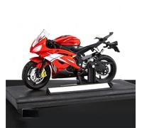 Modelo de Juguete Modelo De Motocicleta Carreras Aleación 1:18, Metal Fundido A Presión, Deportiva Calle, Juguete Regalo para Yamaha R6(Rosso)