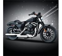 Modelo de Juguete Modelo Motocicleta Carreras Aleación 1/18 Metal Fundido A Presión Deportiva Calle Juguete Regalo para Harley Sportster 883 2014(Nero)