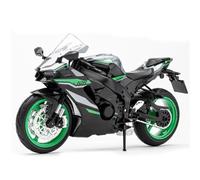Modelo de Juguete Moto De Juguete Metal Fundido A Presión, Modelo Carreras, Sonido E Iluminación, Regalo Colección, Escala 1/12, para Kawasaki para Ninja ZX-10R(Nero)
