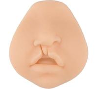 Modelo de labio hendido de silicona suave, simulador de entrenamiento de sutura de labio hendido 3D, kit de enseñanza del módulo de aprendizaje de sutura humana, for práctica de exhibición(A)