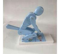 Modelo De Levantamiento Correcto Del Cuerpo Humano, Modelo De Protección De La Columna Lumbar, Postura Correcta Y Protección De La Columna Lumbar For El Fitness Y El Entrenamiento(Blue)