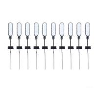 Modelo de luces de ferrocarril calibre N, mástil de celosía de 28 mm, señal LED de hierro de 3 V con resistencias para construcción de diorama (negro)