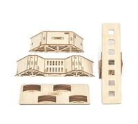 Modelo de madera RC 1/43 de escritorio para escalada de coche, simulación de obstáculo, obstáculo todoterreno, campo inclinado inclinado para coche RC 1/43