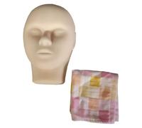 Modelo de maniquí de silicona for entrenamiento de inyección: cabeza de práctica de sutura for estudiantes de medicina, médicos y esteticistas.