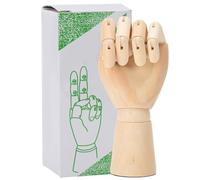 Modelo de Mano de Madera para Artistas, Figura de Dibujo, Decoración de Madera Maciza, Mano Izquierda, para Niños