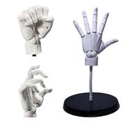 Modelo de mano, modelo de mano izquierda y derecha flexible 1:1, modelo de mano de artista flexible, modelo de simulación del cuerpo humano, articulaciones de dedos móviles, for decoración de escritor