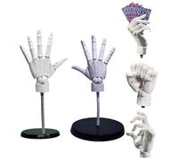 Modelo de mano para artistas, escala 1:1, flexible, mano izquierda y derecha, con articulaciones de dedos móviles para dibujar, pintar, dibujar y dibujar
