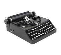 Modelo de Máquina de Escribir Antigua, Modelo de Accesorios Manuales Portátiles Vintage Retro Negro Decoración Antigua de Máquina de Escribir Falsa Decoración Clásica para el Hogar