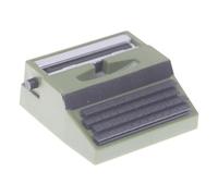 Modelo de máquina de escribir clásica pequeña pieza decorativa de escritorio, ideal para entusiastas de casas de muñecas y amantes de la historia, accesorio de máquina de escribir, modelo de máquina