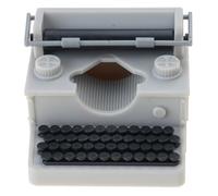Modelo de máquina de escribir vintage con teclas móviles, decoración de escritorio retro para coleccionistas, exhibiciones y entusiastas de la historia, máquina de escribir en miniatura