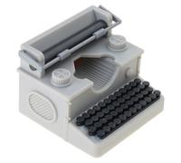 Modelo de máquina de escribir vintage con teclas móviles, decoración de escritorio retro para coleccionistas, exhibiciones y entusiastas de la historia, máquina de escribir en miniatura