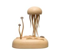 Modelo de medusa autómata de madera 3D, kit de motor de montaje mecánico de ingeniería para adultos, colección de exhibición de regalo (no caja de música)