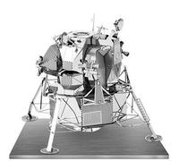 Metal Earth Puzzle 3D Módulo Lunar Apolo. Rompecabezas De Metal De Espacio. Maquetas Para Construir Para Adultos Nivel Desafiante De 6 X 6 X 5.5 Cm