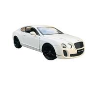 Modelo De Metal Fundido A Presión Bentley Continental Supercar GT Coupé 1:24 con Sonido Y Luz Simulados Decorativo Coleccionable(White)