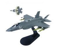 Modelo de metal fundido a presión US F-35A Lightning II Stealth Fighter Jet escala 1:72 con soporte de exhibición, avión militar premontado para coleccionistas adultos, oficina hogar regalo(bestia