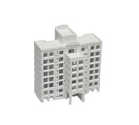Modelo de montaje de edificio de apartamentos, escala N, escala 1:500, realismos, escena, mesa de arena, modelo de edificios para aerosoles, pintura, tierras lejanas para mesa de arena