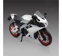 Modelo de Motocicleta 1:12 para Aprilia RSV4RR1000 Modelo De Motocicleta De Carreras De Aleación Fundida A Presión, Juguete De Colección, Miniatura para Coche, Decoración del Hogar(Silver)